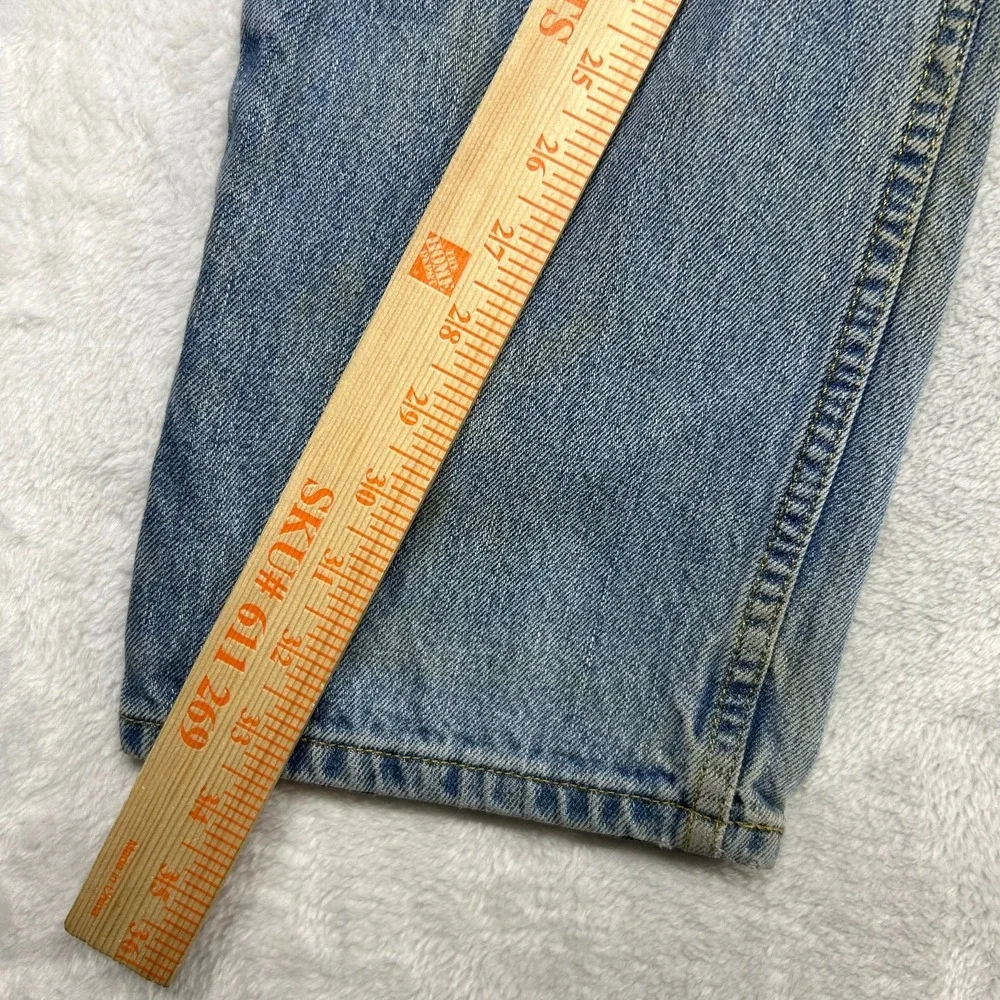 Levi's 505 Jeans Men's‎ Blue Denim Pockets Regular Fit Straight Zip Fly - 28X33